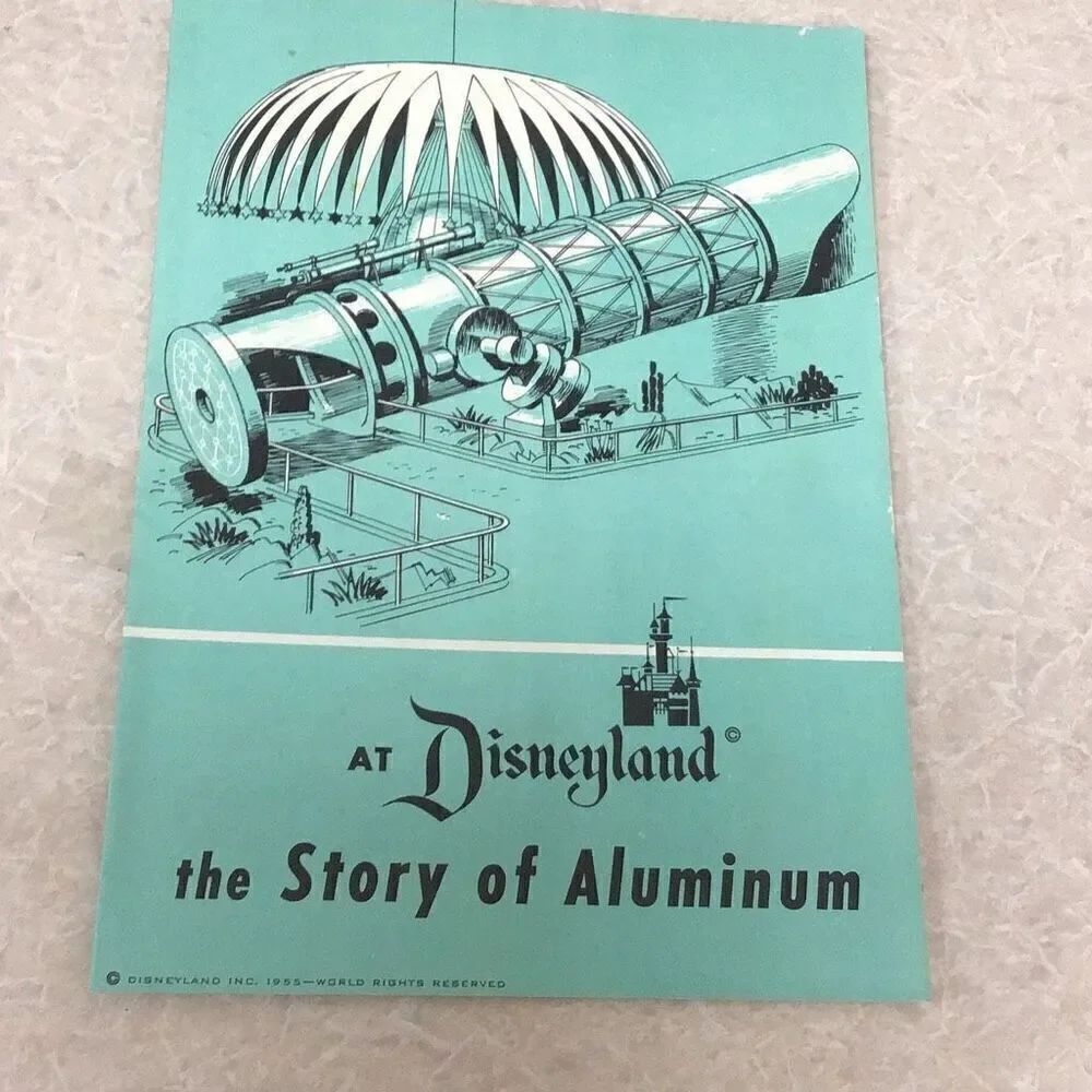 Disneyland, rare piece, 1955 opening year as aluminum started to come on strong